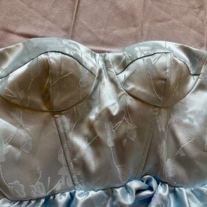 HOCO Dress Strapless Light Blue (Size 8)
